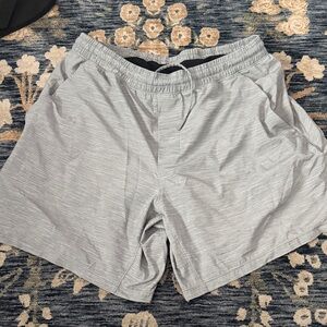 Lululemon Light Gray Athletic Shorts